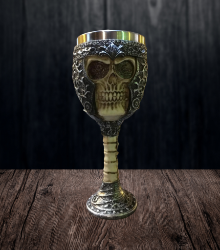 Taça Hidromel Caveira com Armadura